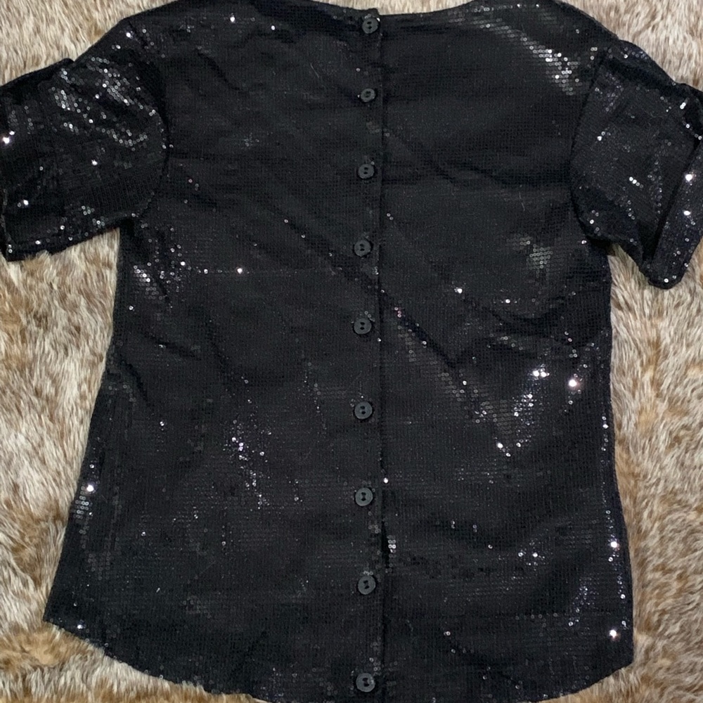 Black Bcbgeneration Sequence Blouse - image 2